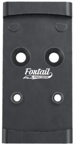 Foxtail Precision 100010 Adapter Plate Black Anodized Aluminum, Compatible with Glock MOS, Holosun 407K/507K/EPS Carry Pattern Footprint Mount