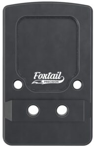 Foxtail Precision 100013 Rear Sight Dovetail Optic Adapter Plate for Non MOS Glock Black Anodized Glock Non MOS