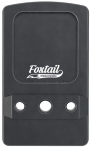 Foxtail Precision 100014 Rear Sight Dovetail Optic Adapter Plate for Non MOS Glock Black Anodized Glock Non MOS