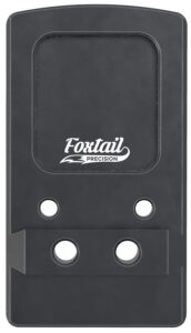 Foxtail Precision 100015 Rear Sight Dovetail Optic Adapter Plate for Non MOS Glock Black Anodized Glock Non MOS