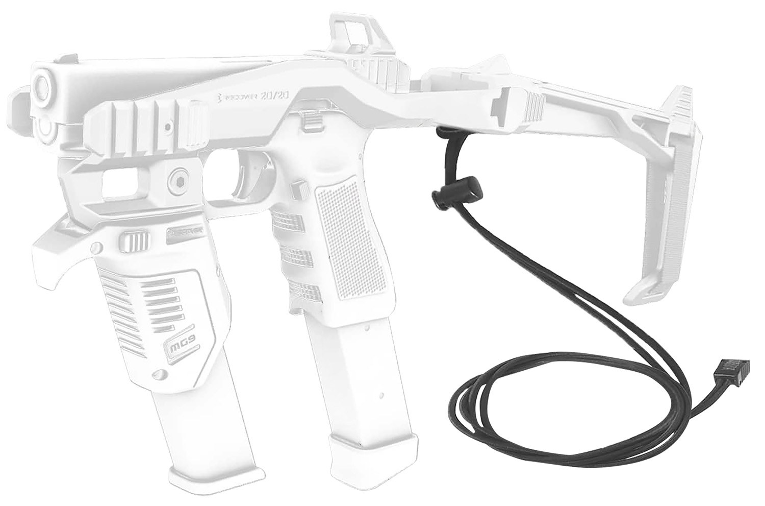 Recover Tactical FS2001 20/20 Sling Black Elastic Sling Compatible with All Recover Tactical Stabilizer Braces