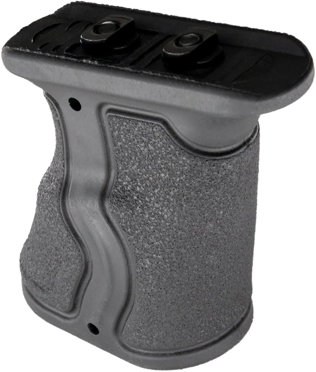 FAB Defense FXGRADMB Gradus Ergonomic Forward Grip Angled, Black Polymer with Rubber Overmold, Fits M-LOK Rail