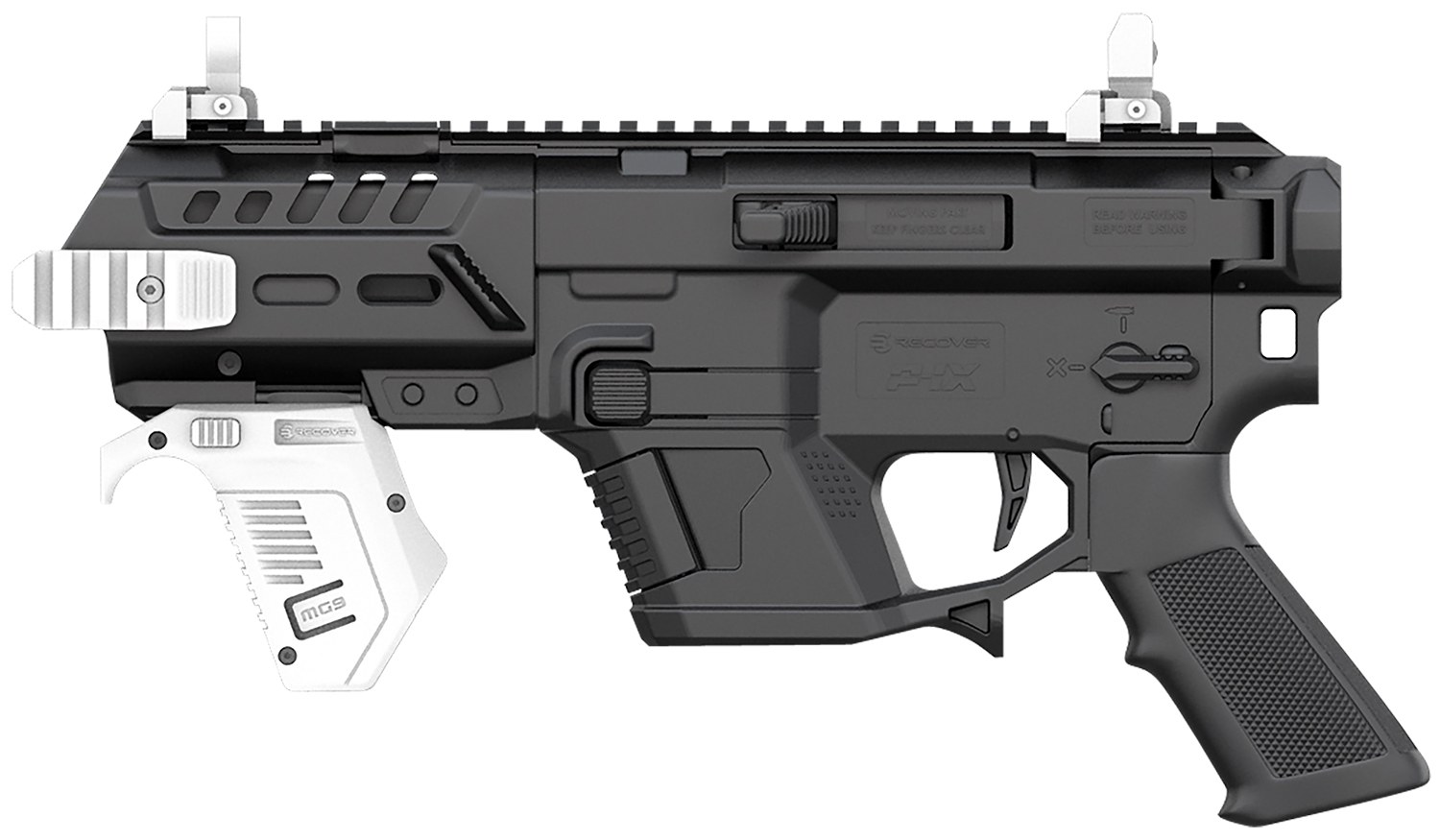 Recover Tactical PIXPB01 P-IX AR Platform Compatible with Glock, Black