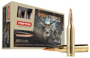 Norma Ammunition 20160052 Dedicated Hunting Tipstrike 243Win 76gr Polymer Tip 20 per Box/10 Case