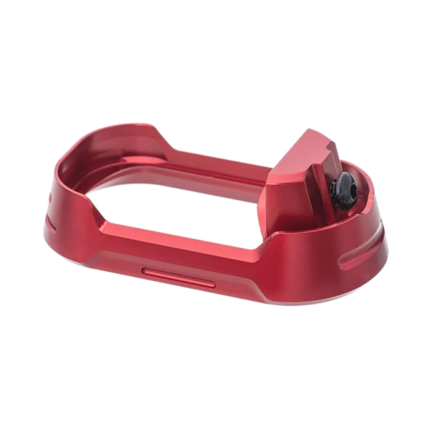 Tyrant Designs CNC TDG19G34MWREDBLKSCRW Magwell Fits Glock 19 Gen 3-4 Red Aluminum