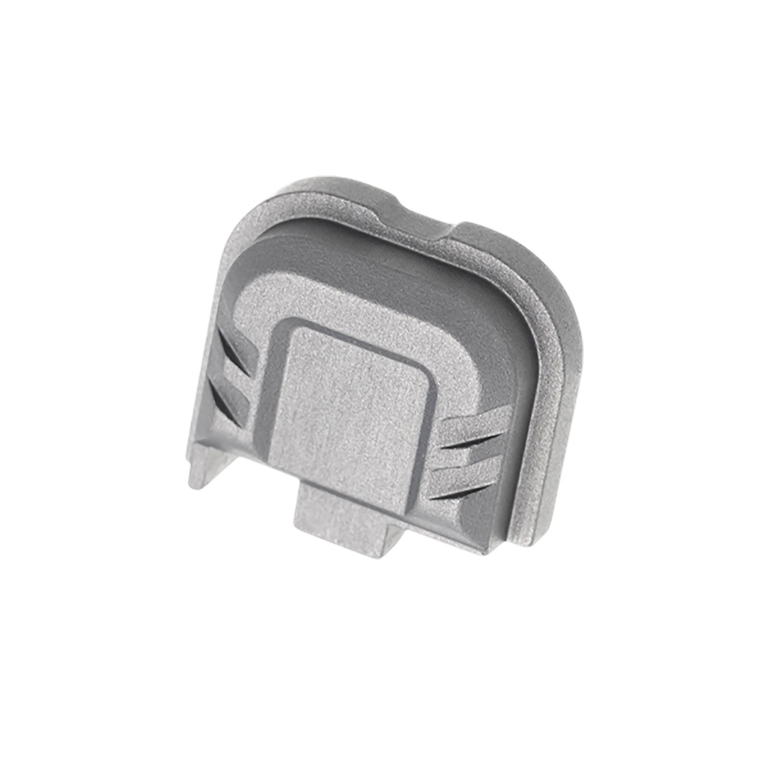 Tyrant Designs CNC TDG43X48SPGREY Slide Cover Plate Chevron Design Glock 43x/48 Grey Aluminum