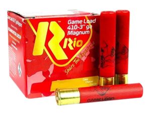 Rio Ammunition RCHV368 Game Load 410Gauge 3" 11/16oz 8Shot 25 per Box/10 Case