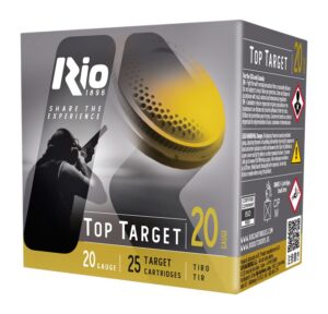 Rio Ammunition TT208 Top Target 20Gauge 2.75" 7/8oz 8Shot 25 per Box/10 Case