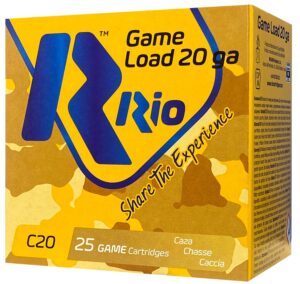 Rio Ammunition RC206 Game Load 20Gauge 2.75" 1oz 6Shot 25 per Box/10 Case