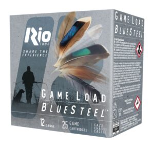 Rio Ammunition GLBS327 Game Load BlueSteel 12Gauge 2.75" 1 1/8oz 7Shot 25 per Box/10 Case