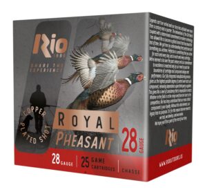 Rio Ammunition RPC285 Royal Pheasant 28Gauge 2.75" Copper 5Shot 25 per Box/10 Case