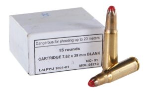 PPU PPB739 Blank Ammo 7.62x39mm 15 per Box/96 Case