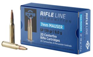 PPU PP7 Metric Rifle 7mmMauser 139gr Soft Point 20 per Box/10 Case