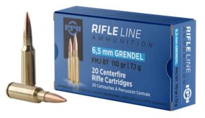 PPU PP6GF Standard Rifle 6.5Grendel 110gr Full Metal Jacket Boat Tail 20 per Box/25 Case