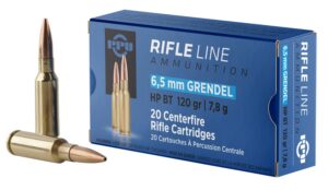 PPU PP6GH Standard Rifle 6.5Grendel 120gr Hollow Point Boat Tail 20 per Box/25 Case