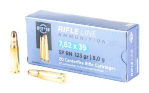 PPU TR&Z PP739S Metric Rifle Rifle Line 7.62x39mm 123 Gr Round Nose Soft Point 20 per Box/ 50 Case