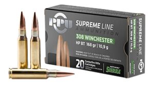 PPU TR&Z PPMK308 Supreme Line 308 Win 168 Gr Sierra MatchKing BTHP 20 per Box/ 10 Case
