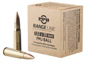 PPU TR&Z PPR739 7.62x39mm 123 Gr Full Metal Jacket 15 per Box/ 62 Cs