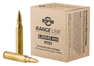 PPU TR&Z PPR556 5.56mm 55gr Full Metal Jacket Boat Tail 20 per Box/50 Case