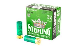 Sterling Exclusive Series 12 Gauge #4 Shot 1 1/8 Oz 25-Round Boxes